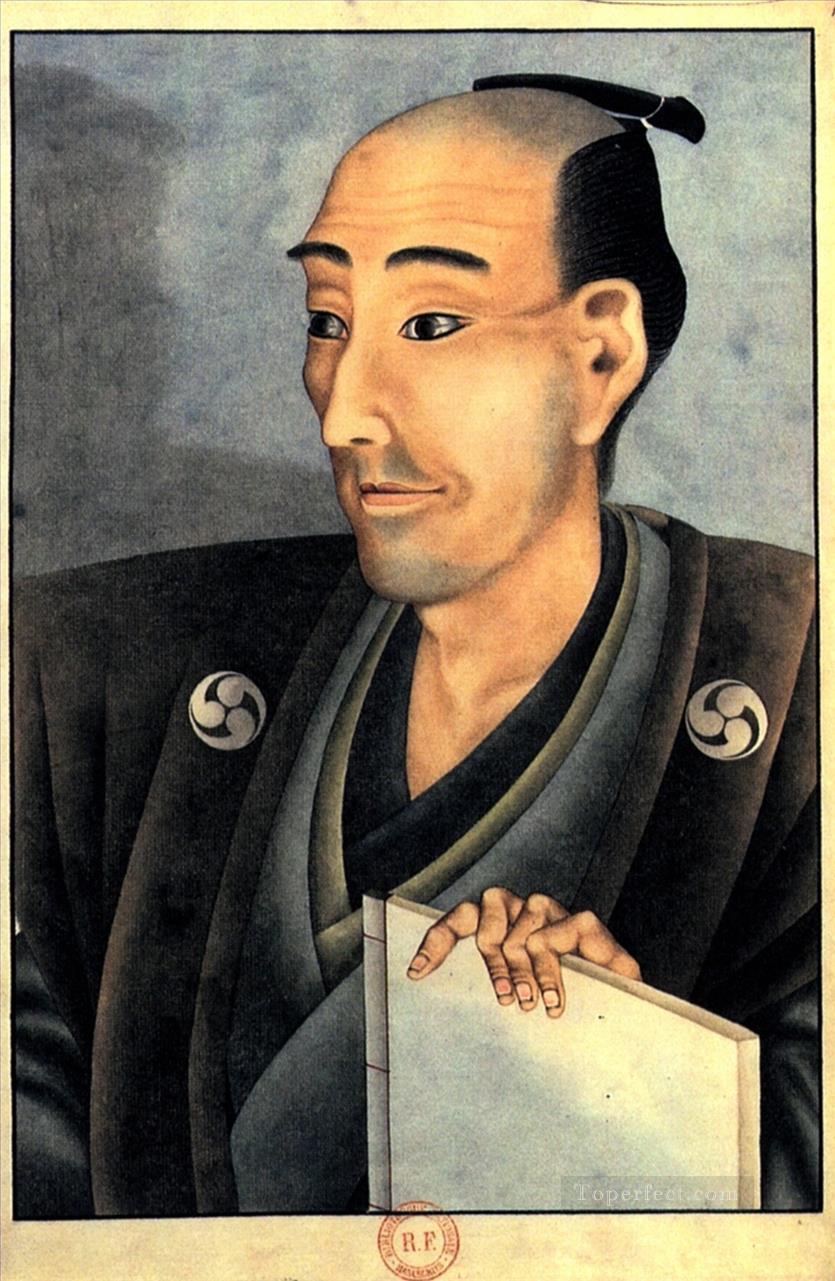 portrait of a man of noble birth with a book Katsushika Hokusai Ukiyoe Oil Paintings